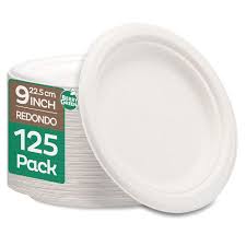 25- PLATO 9 COMPOSTABLE 500/CS - 4/125